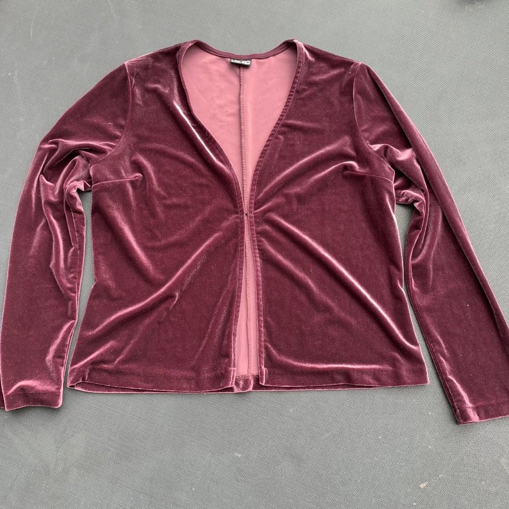 New York & Company Vintage Velvet Cardigan